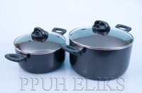 Garnki - zestaw 4 cz. - odlewane aluminium