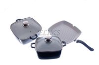 Garnki z odlewu aluminiowego - zestaw 5 cz�ciowy